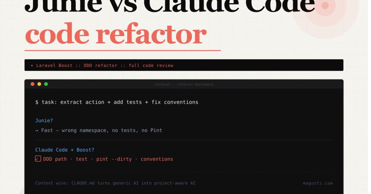 Laravel boost: JetBrains Junie vs Claude Code - Full code review and ...