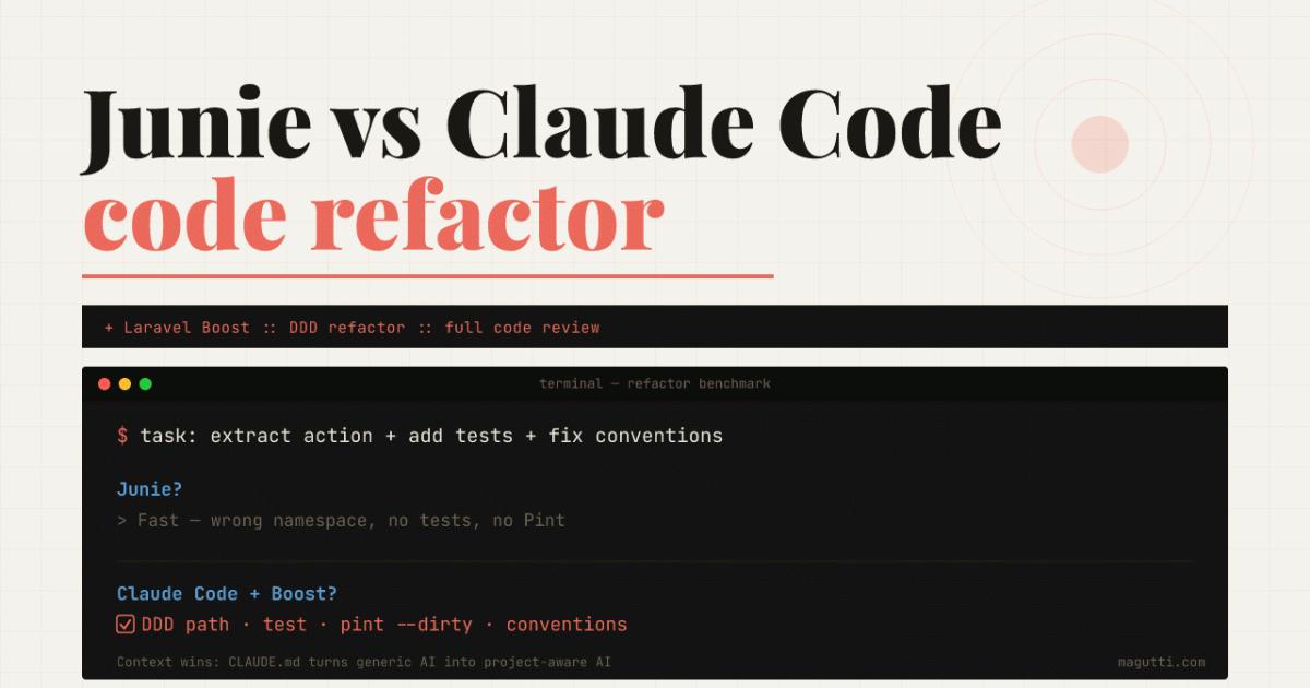 Laravel boost: JetBrains Junie vs Claude Code - Full code review and ...